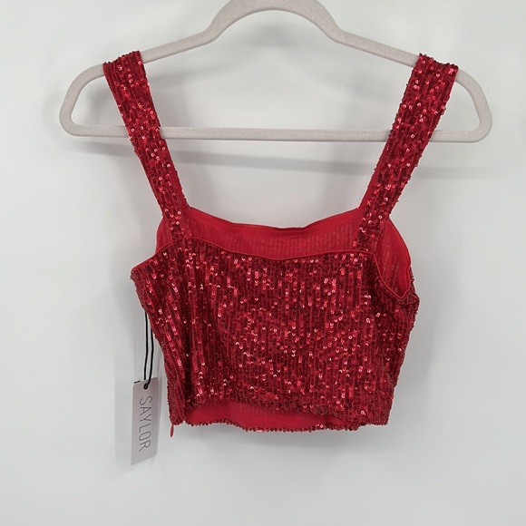 SAYLOR Brinkley TOP in Fuchsia - Picture 8 of 9